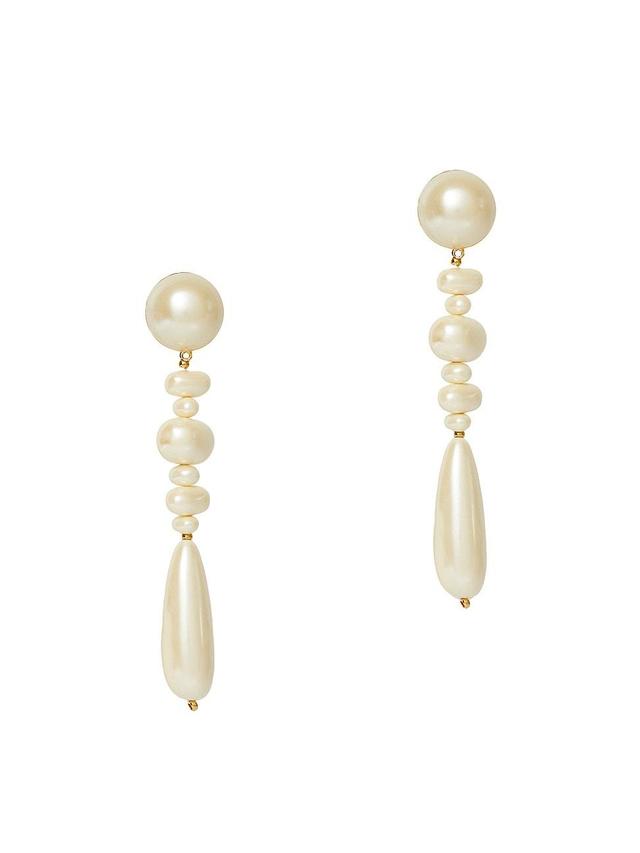 Womens Acrylic Pearl Copacabana Drop Earrings Product Image