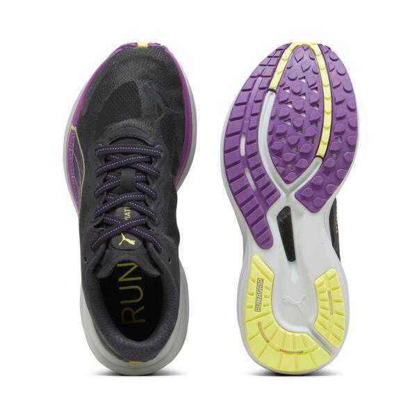 PUMA Deviate NITROâ¢ 2 Women's Running Shoes in Black/Purple Pop/Yellow Burst Product Image