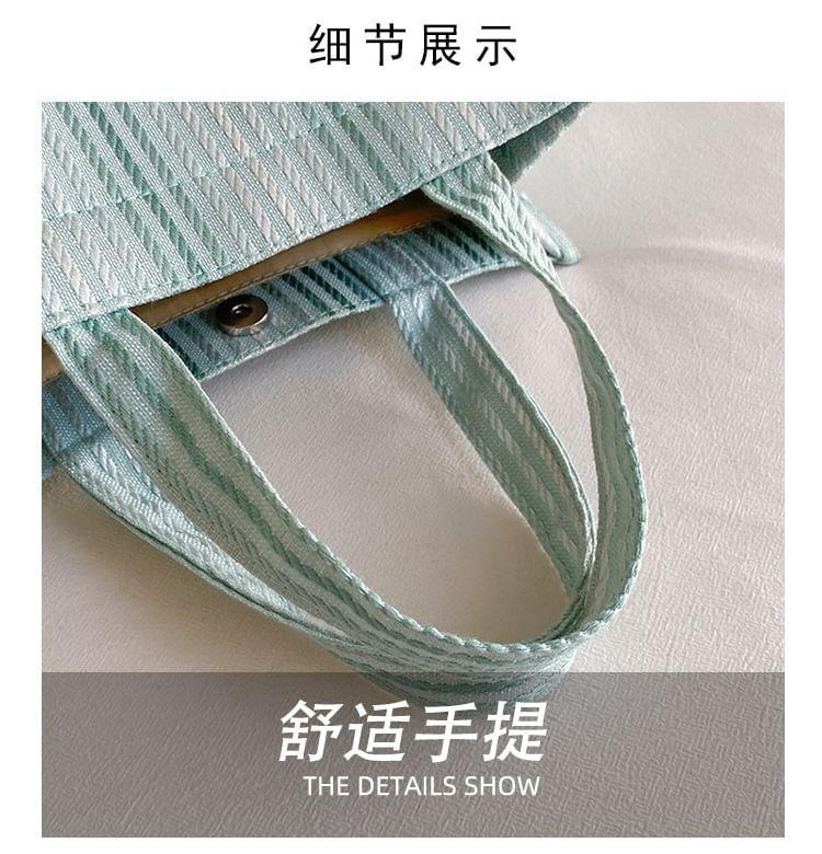 Pleated Canvas Tote Bag Product Image