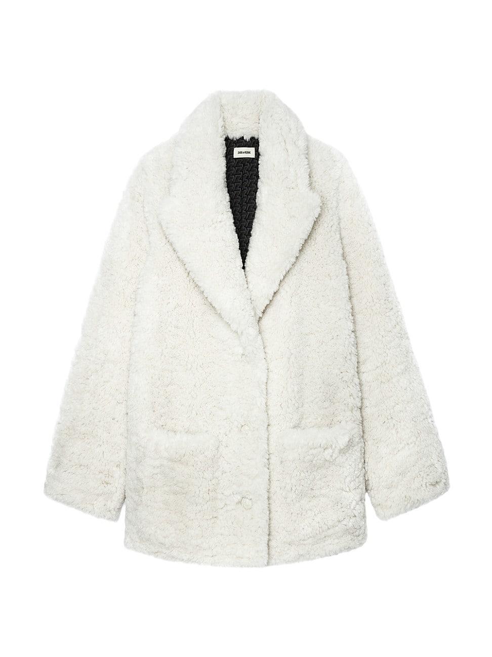 Womens Fleur Oversized Faux Fur Jacket Product Image