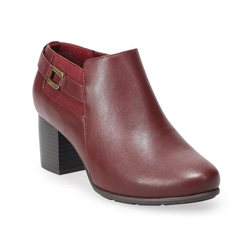 Croft & Barrow Rozzalyn Womens Heeled Boots Red Product Image