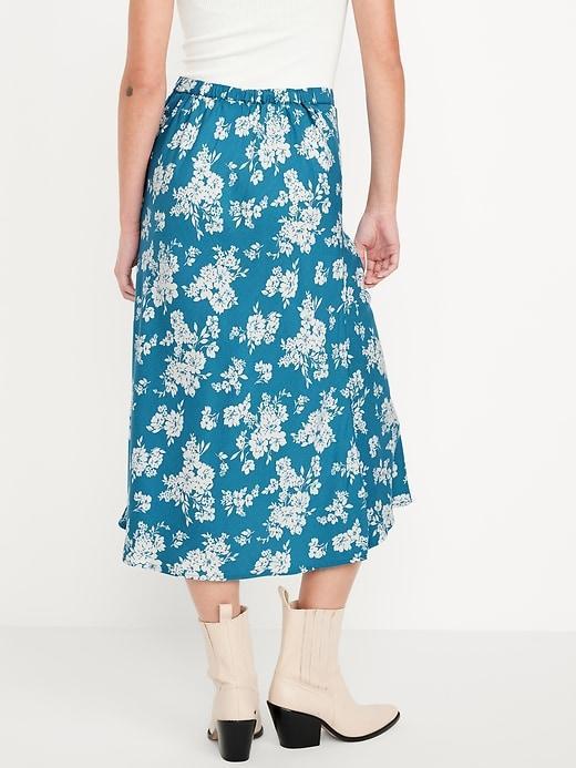 Crepe A-Line Midi Skirt Product Image