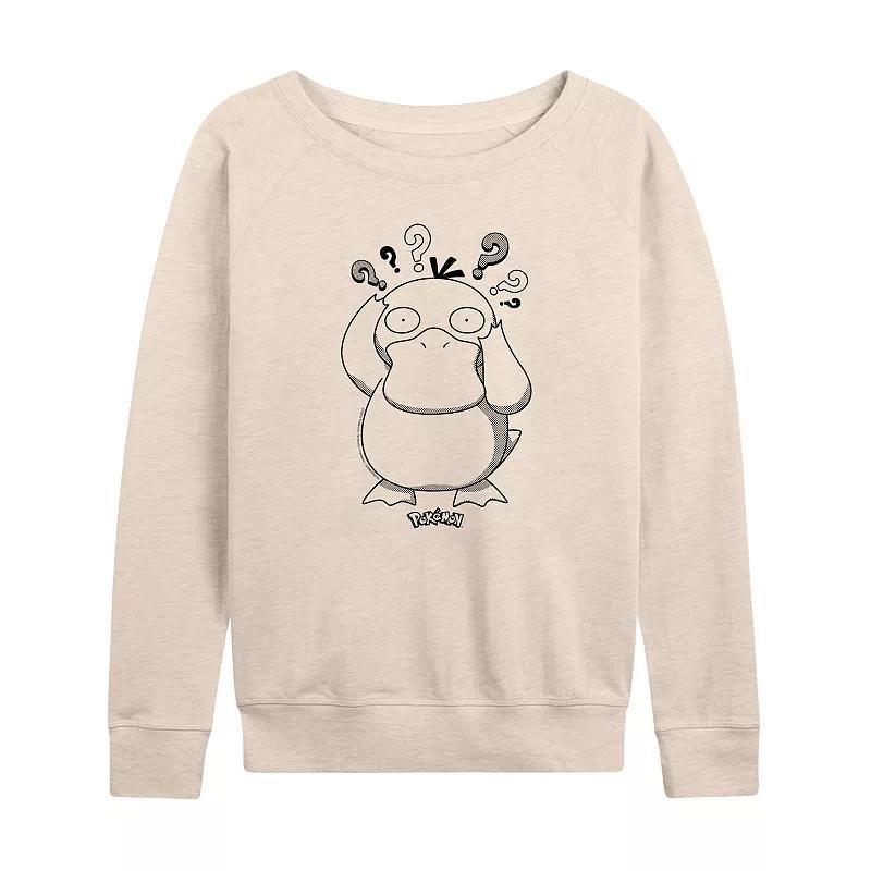 Plus Pokemon Psyduck Pattern Graphic Pullover, Womens Product Image