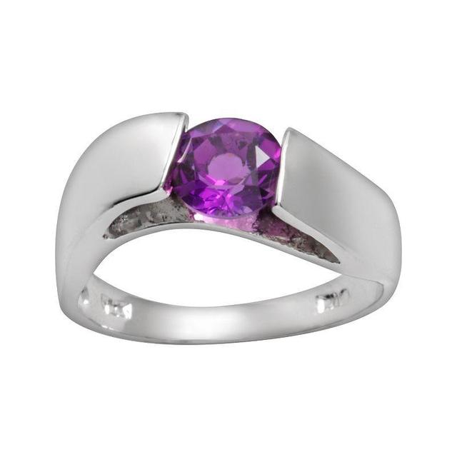 Traditions Jewelry Company Sterling Silver Purple Amethyst Ring, Womens Product Image