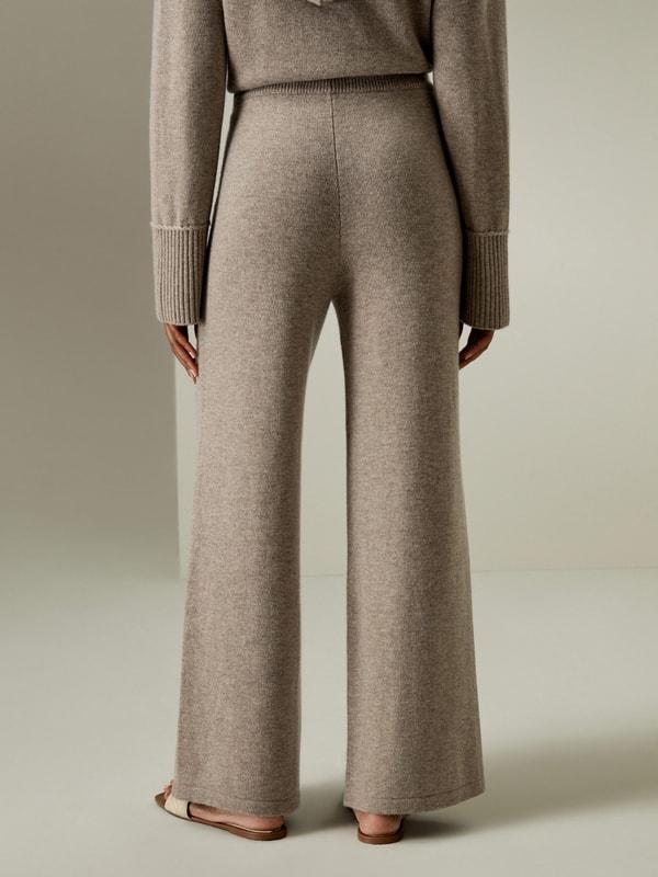 Merino Wool Jersey Wide-Leg Pants Product Image