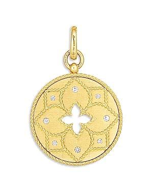 Womens Venetian Princess 18K Yellow Gold & Diamond Pendant Product Image