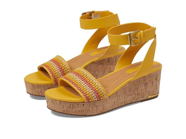 Franco Sarto Presley Platform Wedge Sandal (Yellow Orange Multi) Women's Sandals Product Image