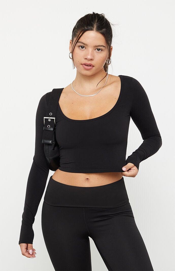 PAC 1980 Women's Active Christy Long Sleeve Crop Top product image