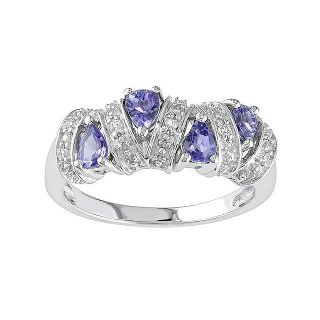 Stella Grace Sterling Silver Tanzanite Ring, Womens Purple Product Image