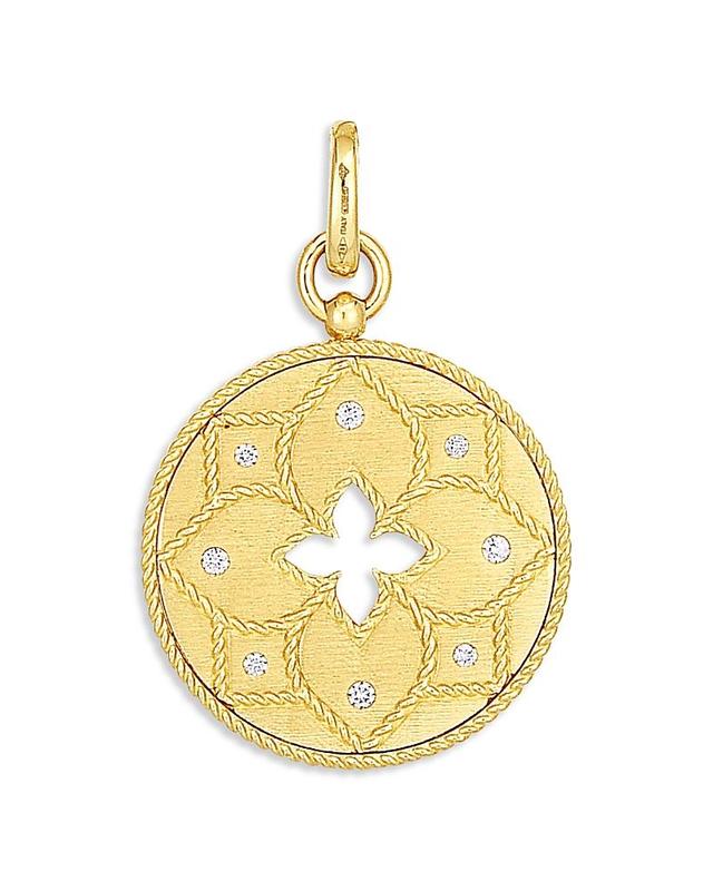 Womens Venetian Princess 18K Yellow Gold & Diamond Pendant Product Image