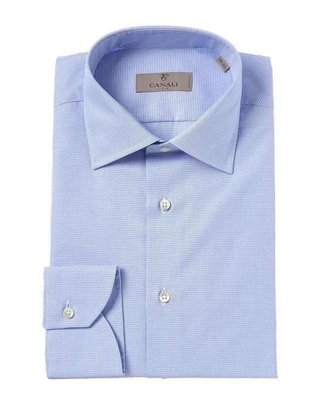 CANALI Modern Fit Dress Shirt In Blue Product Image