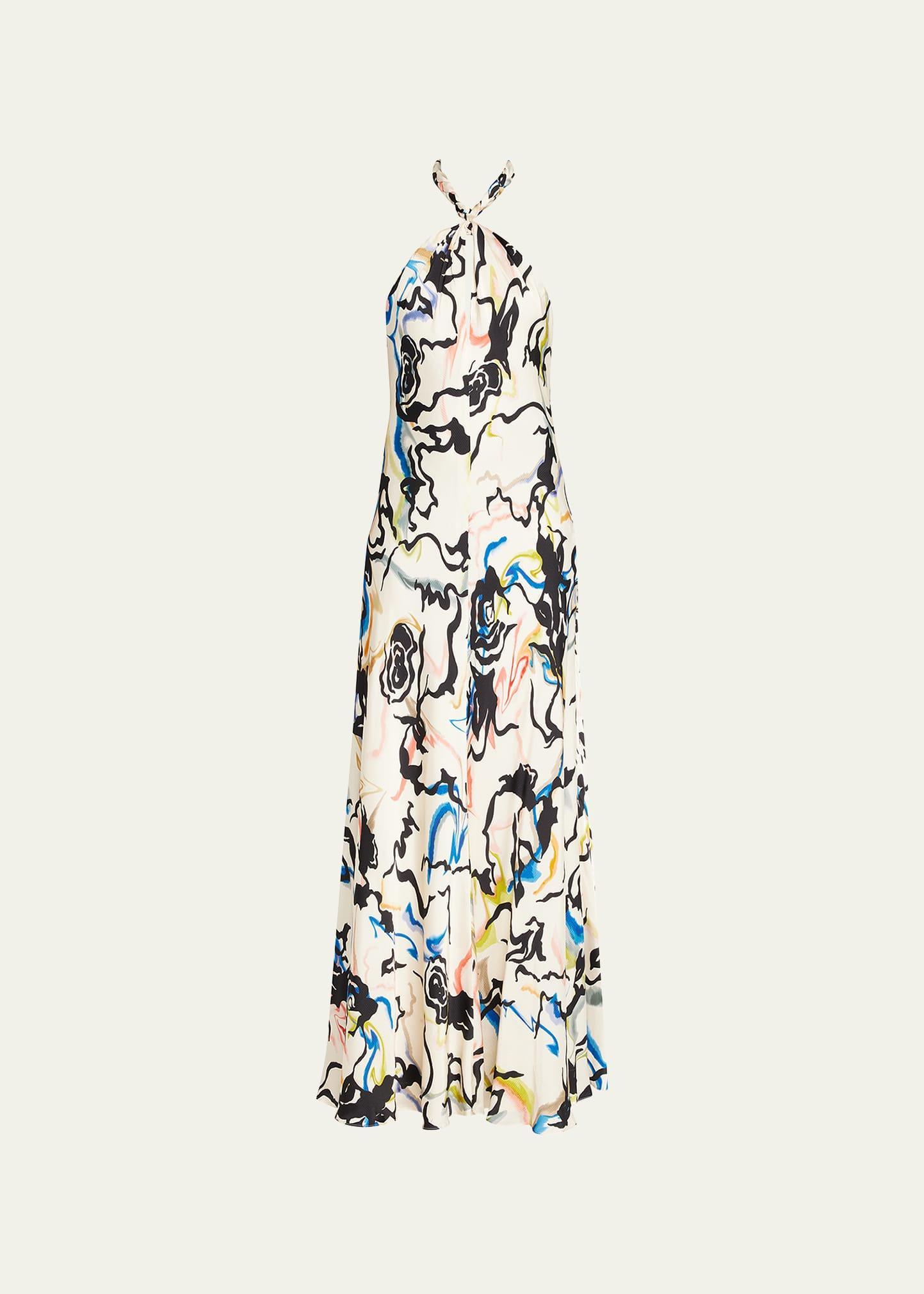 Womens Maya Printed Maxi Dress - Cream Multi - Size 0 - Cream Multi - Size 0 Product Image