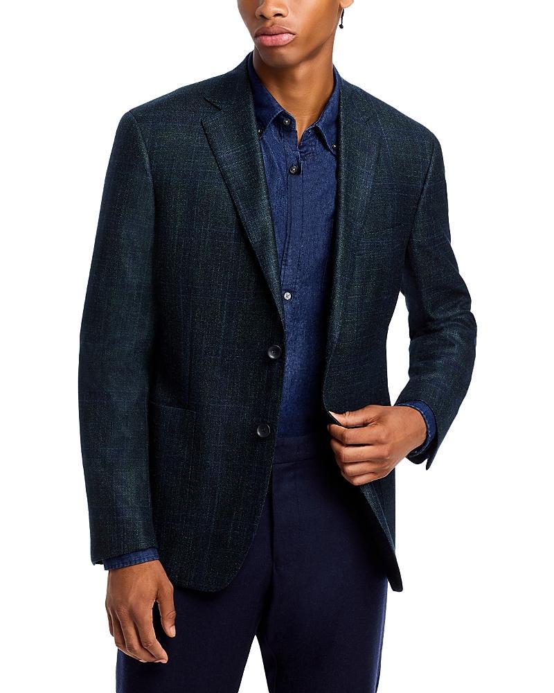 The Mens Store at Bloomingdales Loro Piana Fabric Wool Silk & Cashmere Plaid Regular Fit Sport Coat - Exclusive Product Image