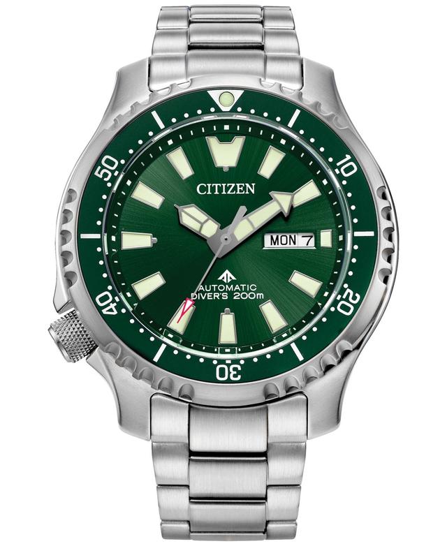 Citizen Mens Promaster Automatic Dive Silver-tone Stainless Steel Bracelet Watch, 44mm Product Image