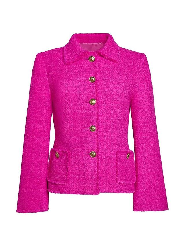 Womens Tweed Tailored Jacket Product Image