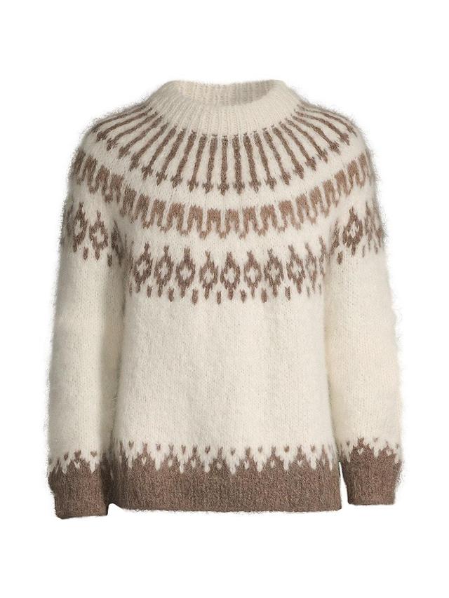 Mens Branch Yoke Intarsia-Knitted Alpaca-Blend Sweater Product Image