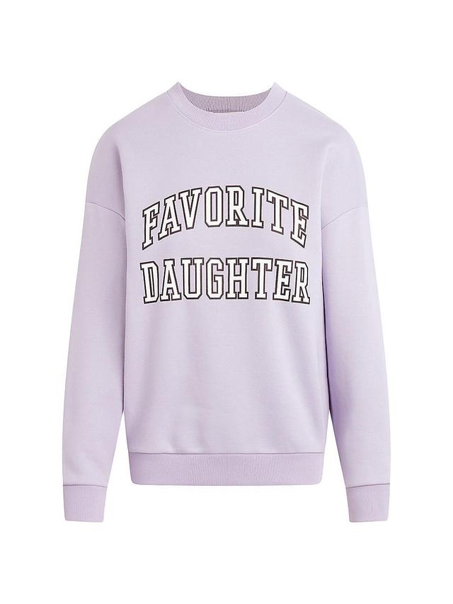 Womens Collegiate Oversized Cotton Logo Sweatshirt Product Image