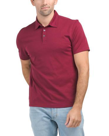 Short Sleeve Lux Polo T-shirt for Men Product Image