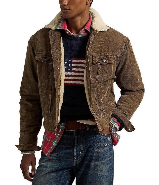 Polo Ralph Lauren Fleece-Lined Corduroy Trucker Jacket Product Image