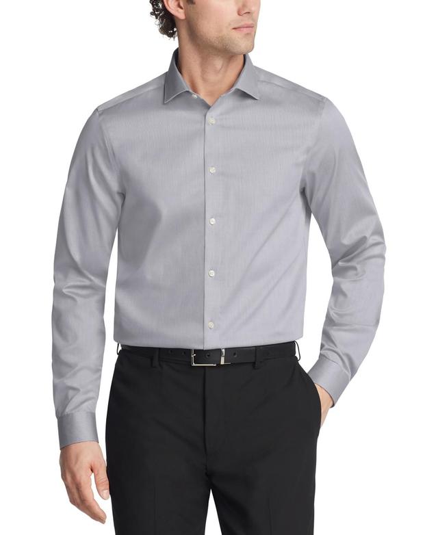 Calvin Klein Mens Steel Plus Slim Fit Modern Pin Cord Dress Shirt Product Image