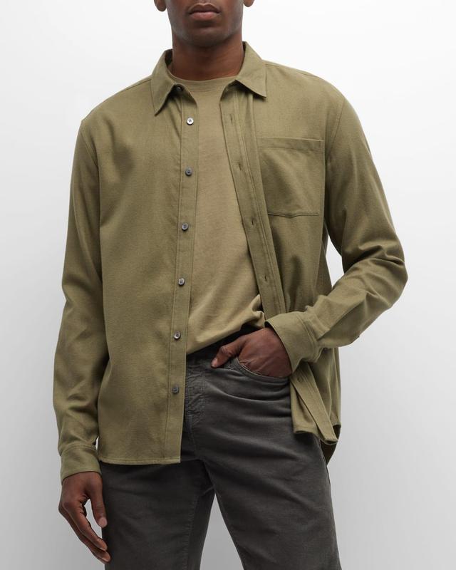 Mens Brushed Cotton Shirt Product Image