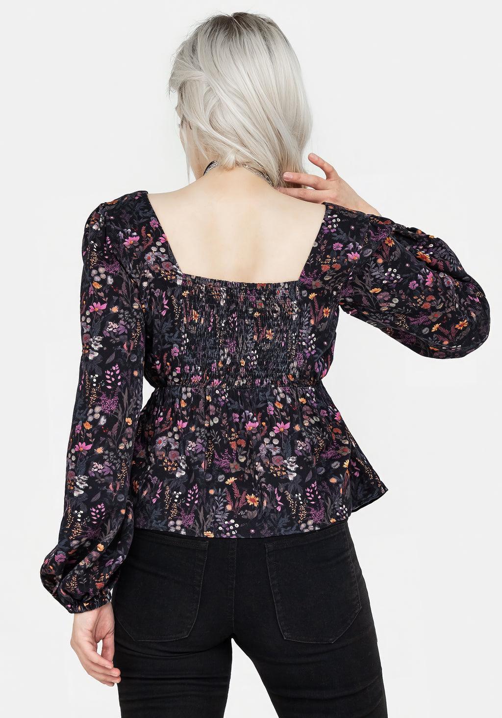 Heliotrope Floral Top Product Image