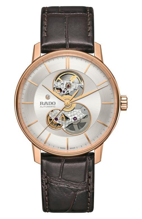 RADO Coupole Classic Automatic Leather Strap Watch, 41mm Product Image