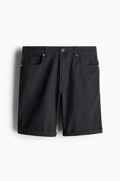 Slim Fit Cotton Twill Shorts Product Image