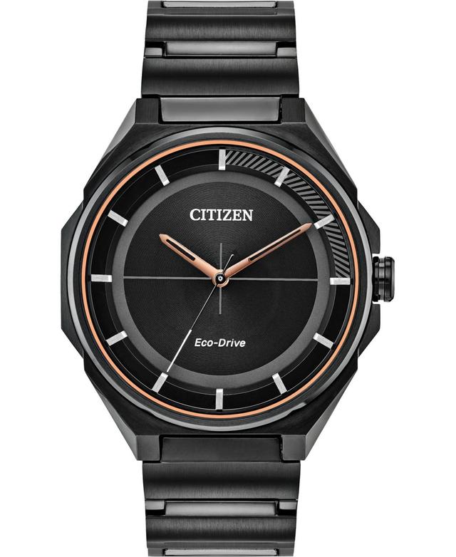 Drive From Citizen Eco-Drive Mens Black Stainless Steel Bracelet Watch 41mm - Black Product Image