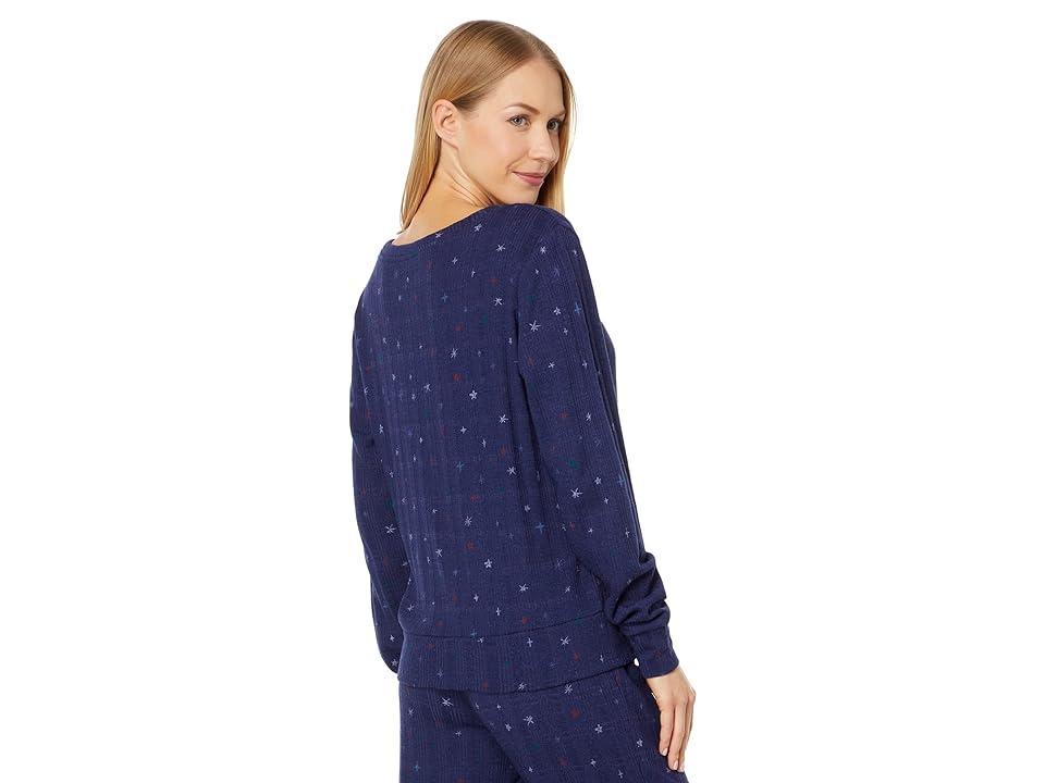 Honeydew Intimates Cabin Cozy Jacquard Knit Lounge Set (Twilight Stars) Women's Pajama Sets Product Image