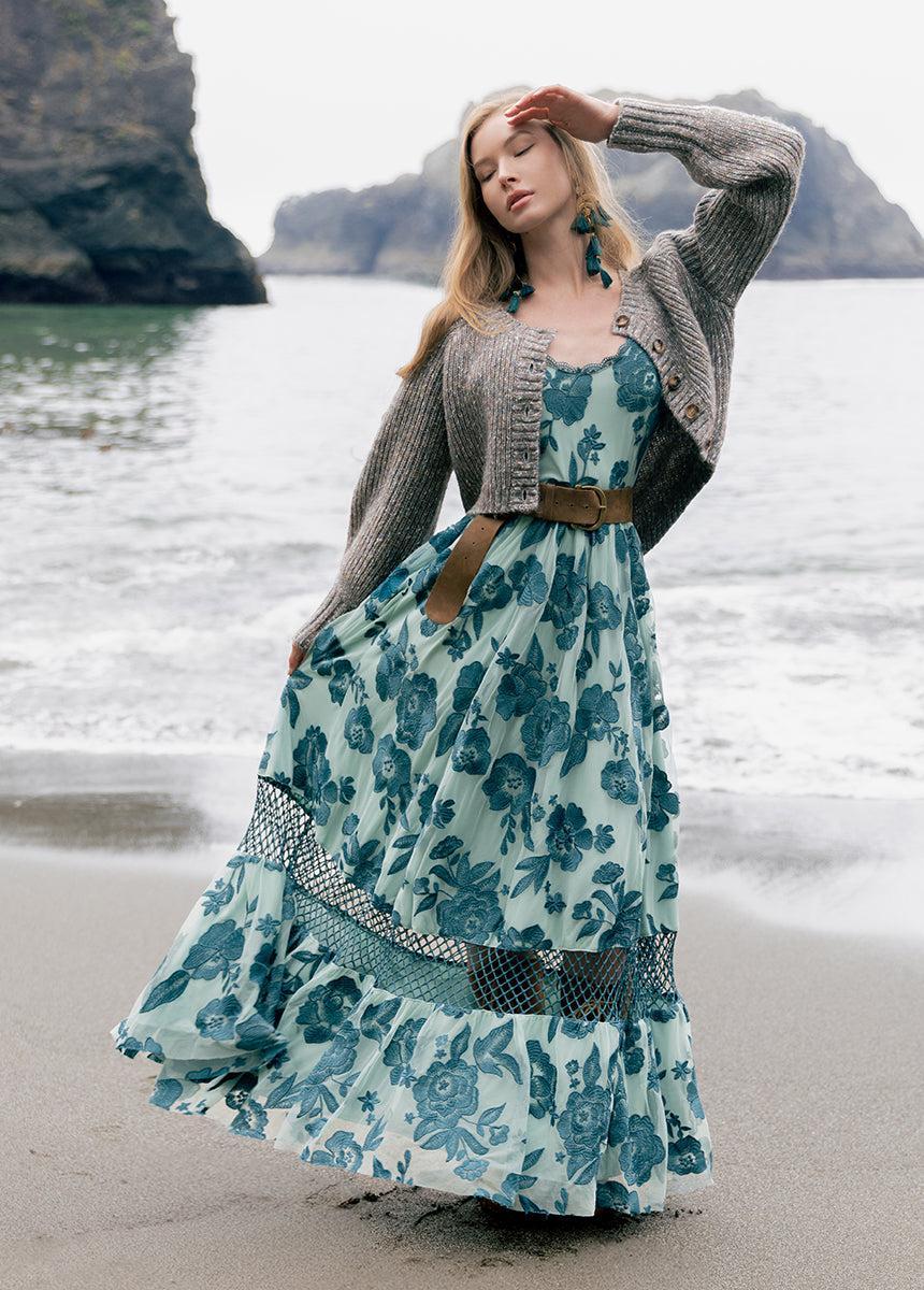 Paulina Dress in Peacock Product Image