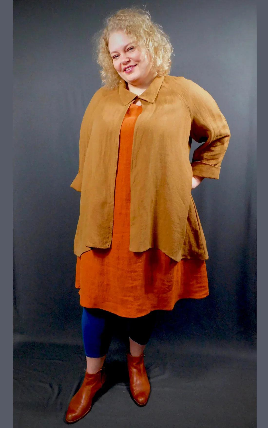 Brenda Laine Linen Raglan Shirt Jacket Product Image