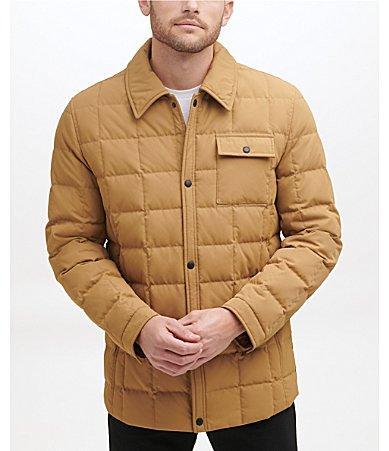 Cole Haan Mens Tech Faux Down Shirt Jacket Product Image