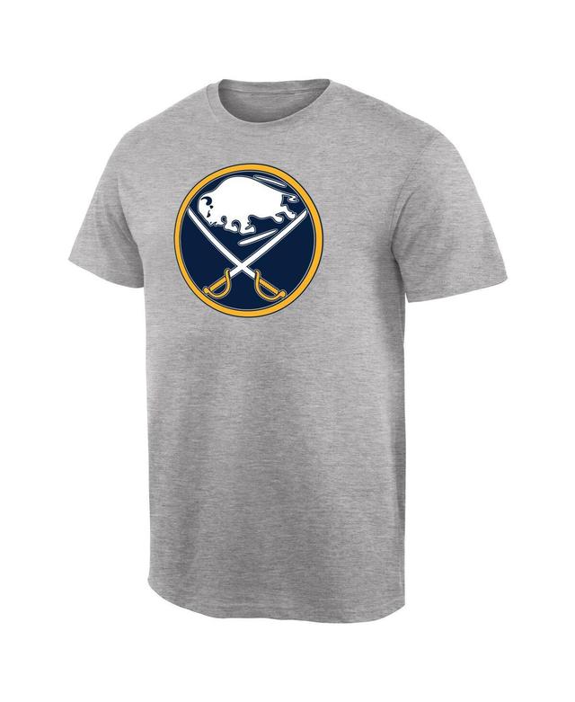 Mens Ash Buffalo Sabres Team Primary Logo T-Shirt Product Image