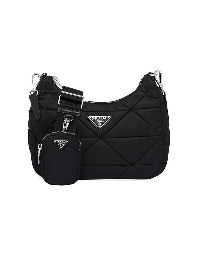 Womens Padded Re-Nylon Shoulder Bag Product Image