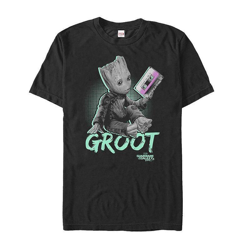 Mens Marvel Guardians of the Galaxy 2 Baby Groot Neon Graphic Tee Product Image