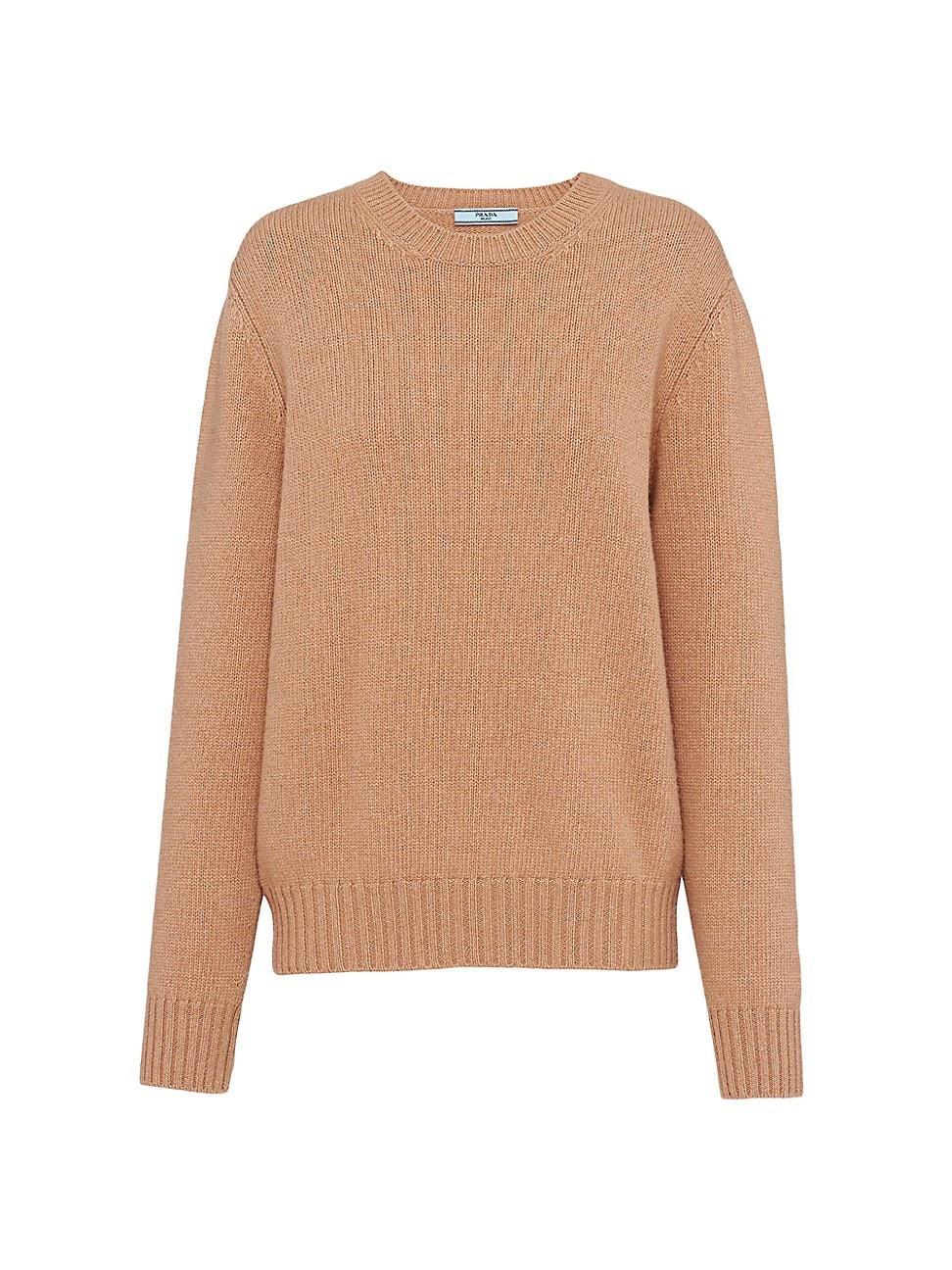 Womens Wool And Cashmere Crew-Neck Sweater product image