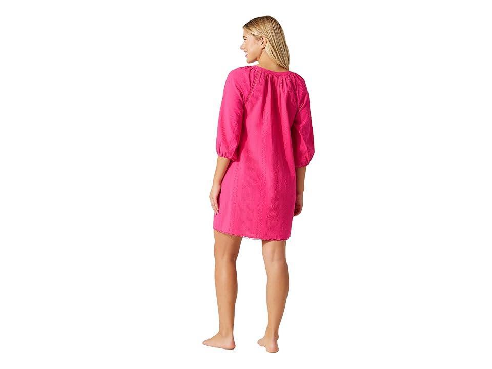 Tommy Bahama Variegated Seersucker Dress (Passion Pink) Women's Dress Product Image