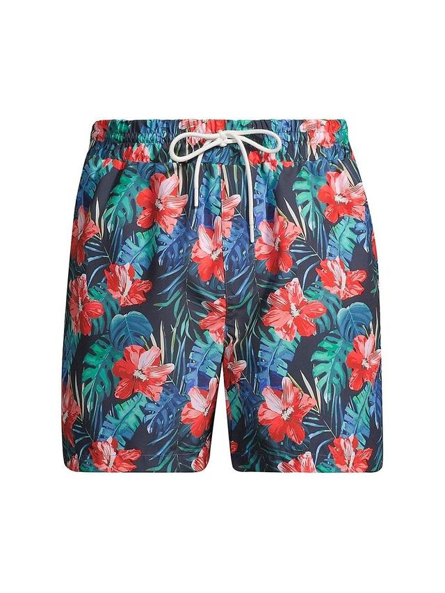 Mens Hibiscus Floral Swim Shorts Product Image