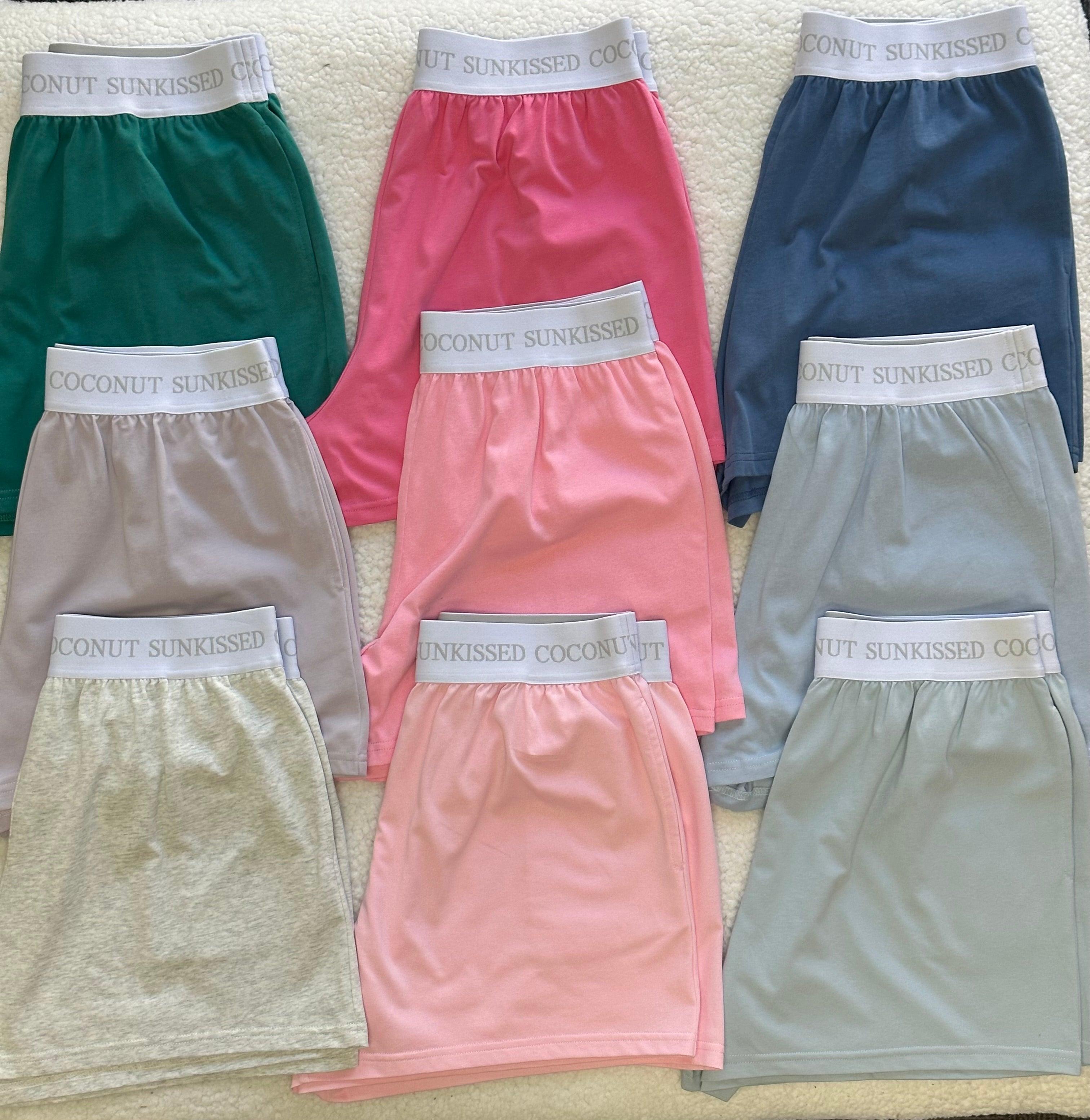 Italian Purple Basic Watercolor Shorts Product Image