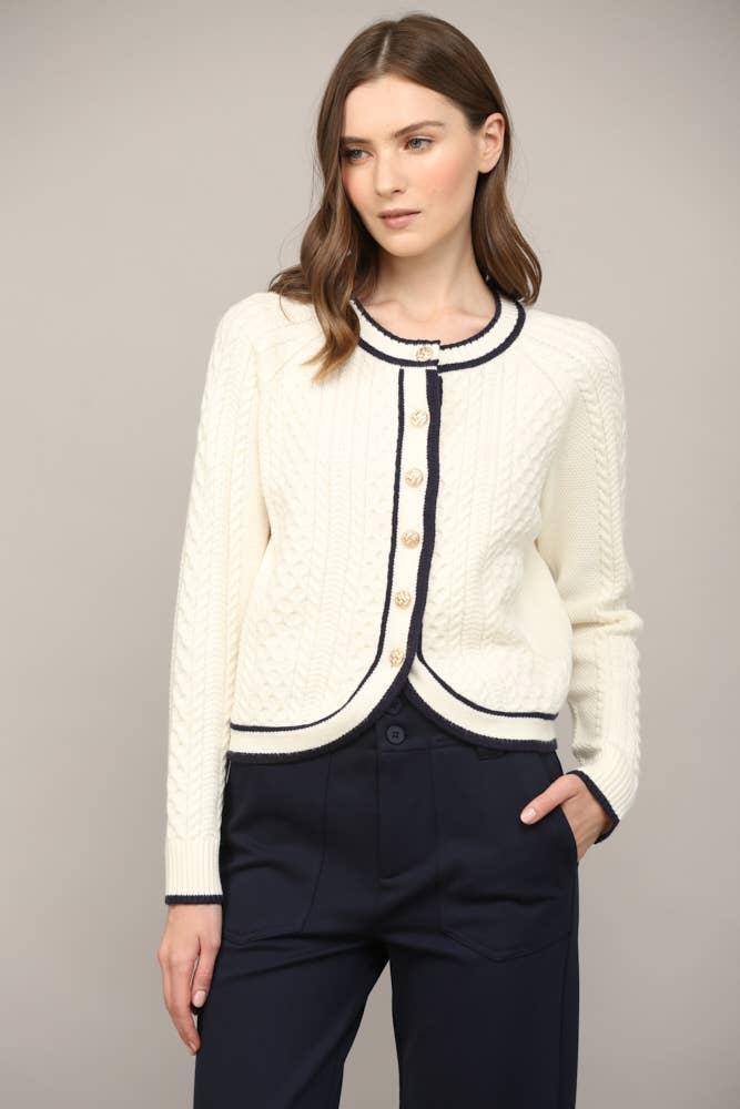 Cable Knit Cardigan Product Image