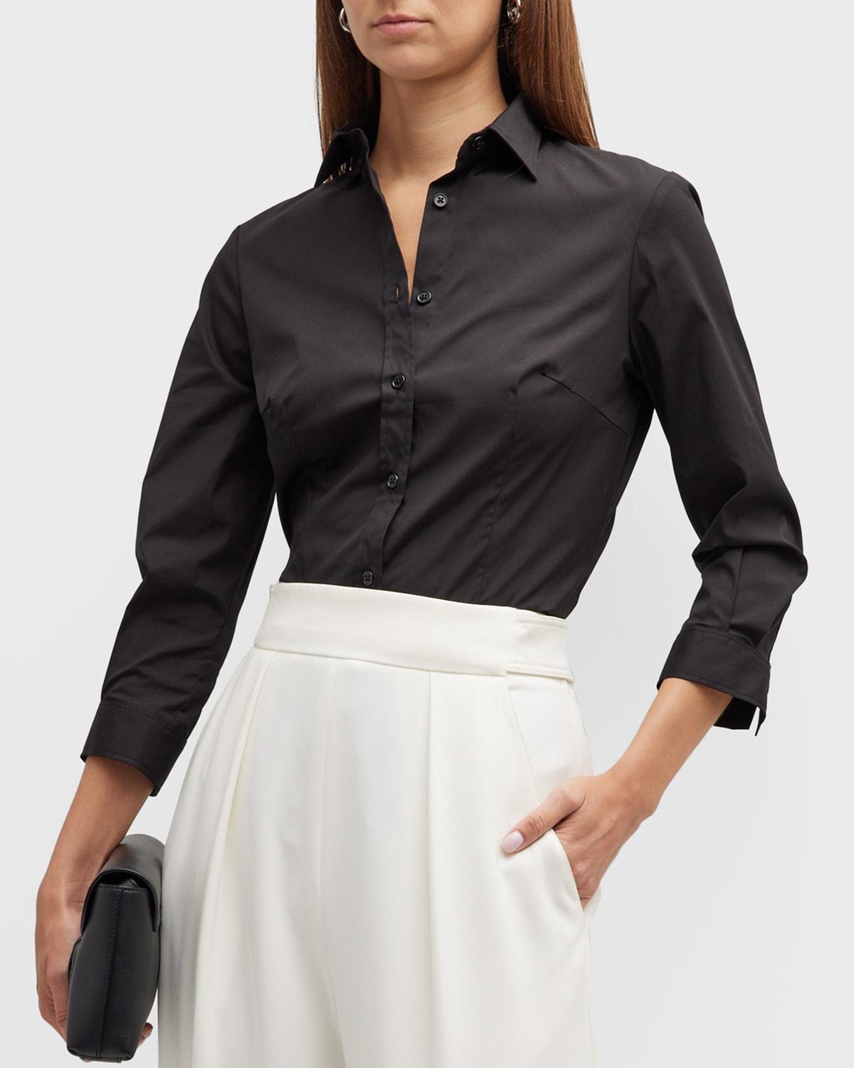 Womens Classic Cotton Blouse Product Image