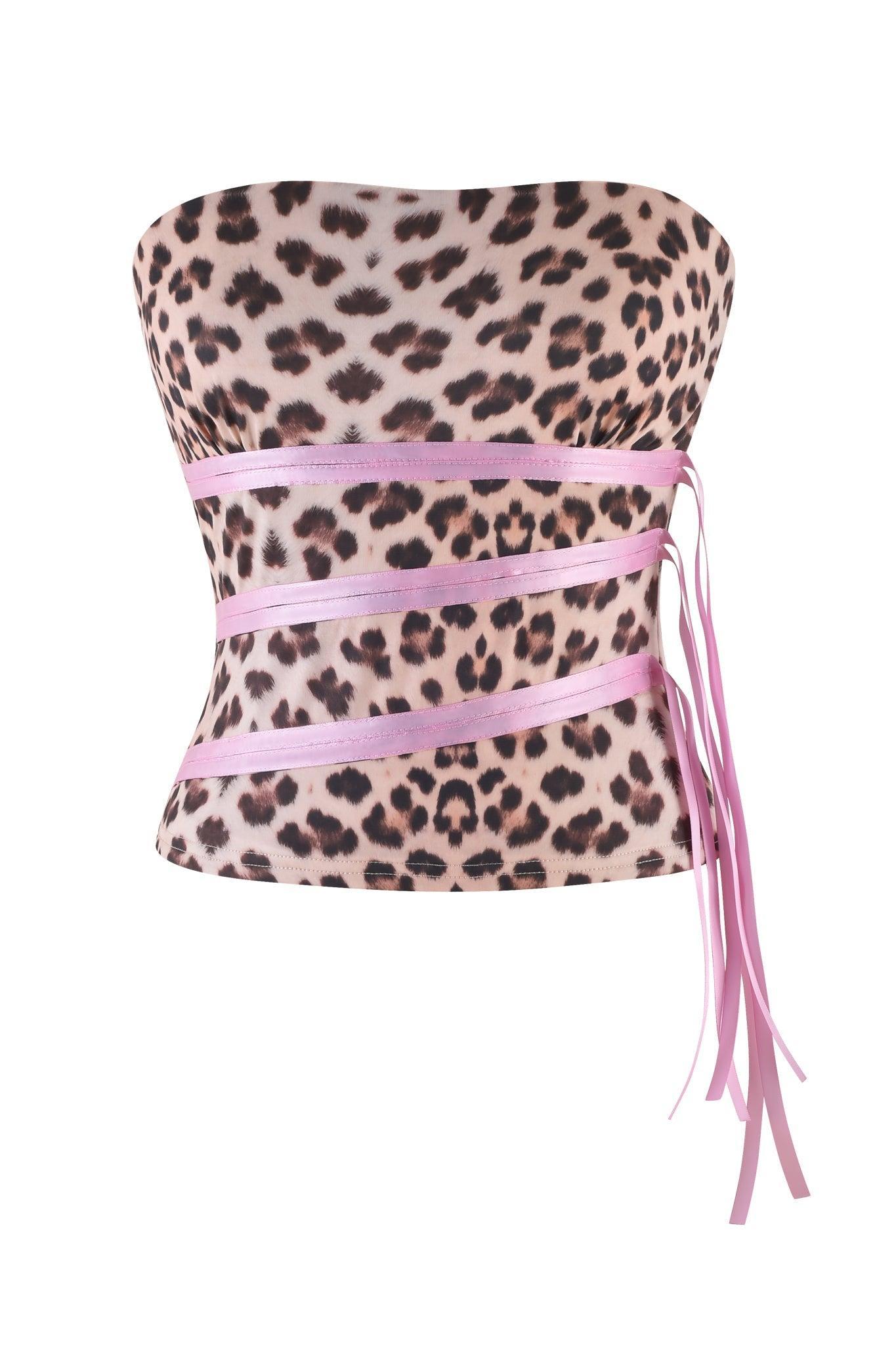 ARLY TOP - NEUTRAL : LEOPARD : WILD CARD Product Image