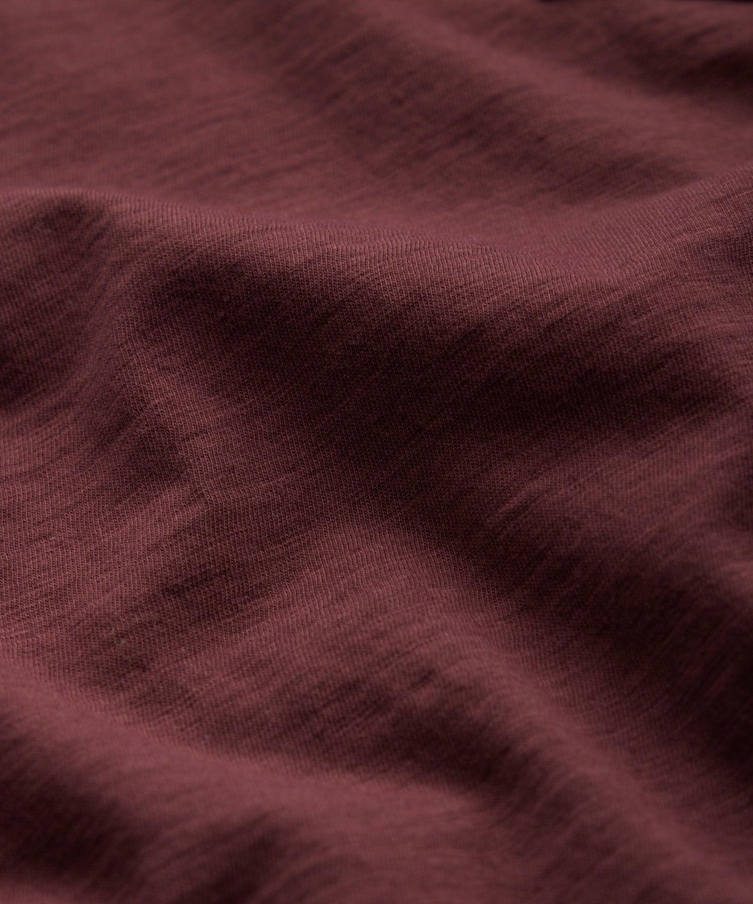 Made in L.A. Tipped Montauk Polo in Classic Burgundy Product Image