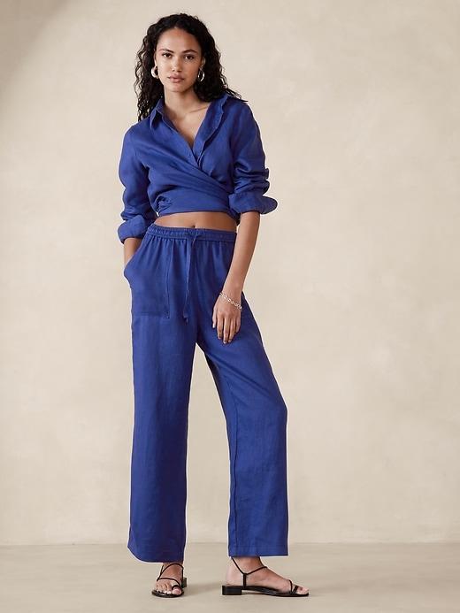 Linen Pull-On Pant Product Image