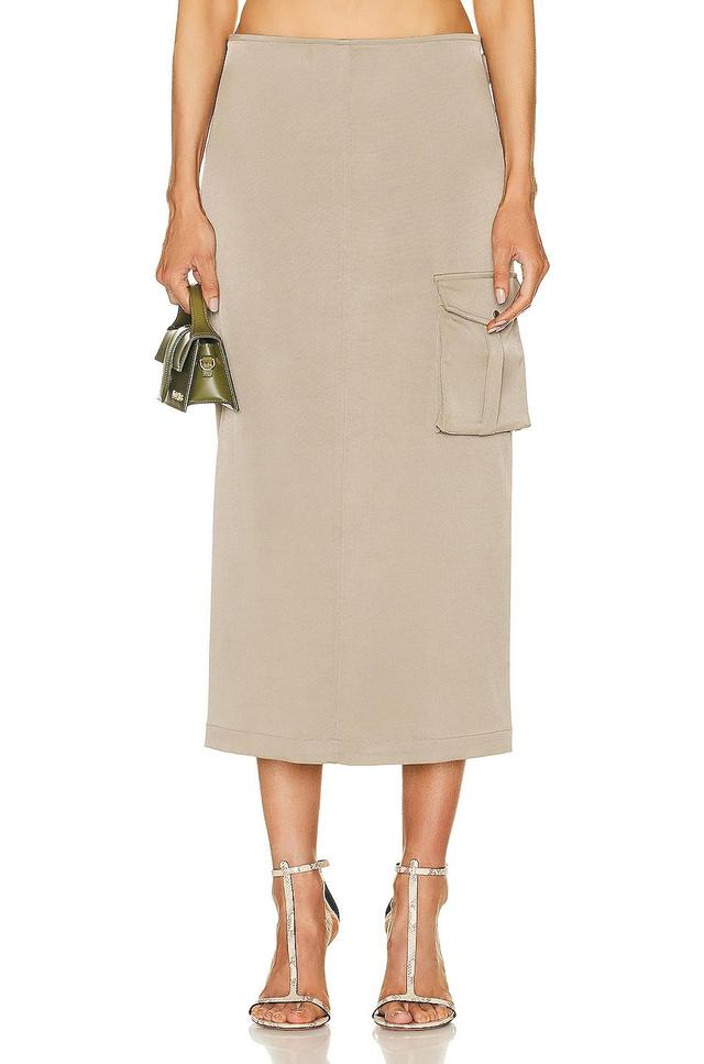 Miaou Suki Skirt Olive. (also in L, S, XL, XS). Product Image