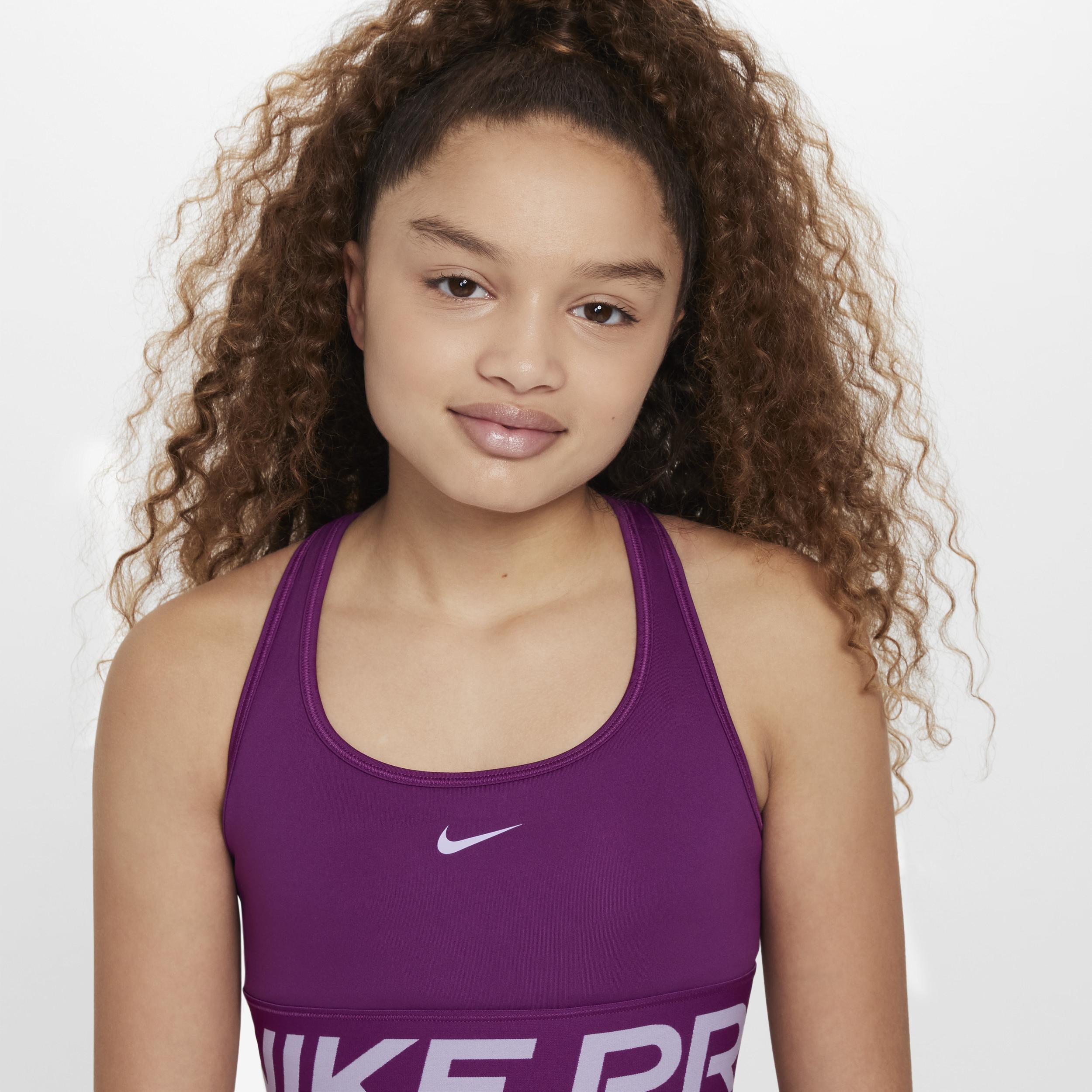 Womens Nike Pro Swoosh Girls Sports Bra Product Image