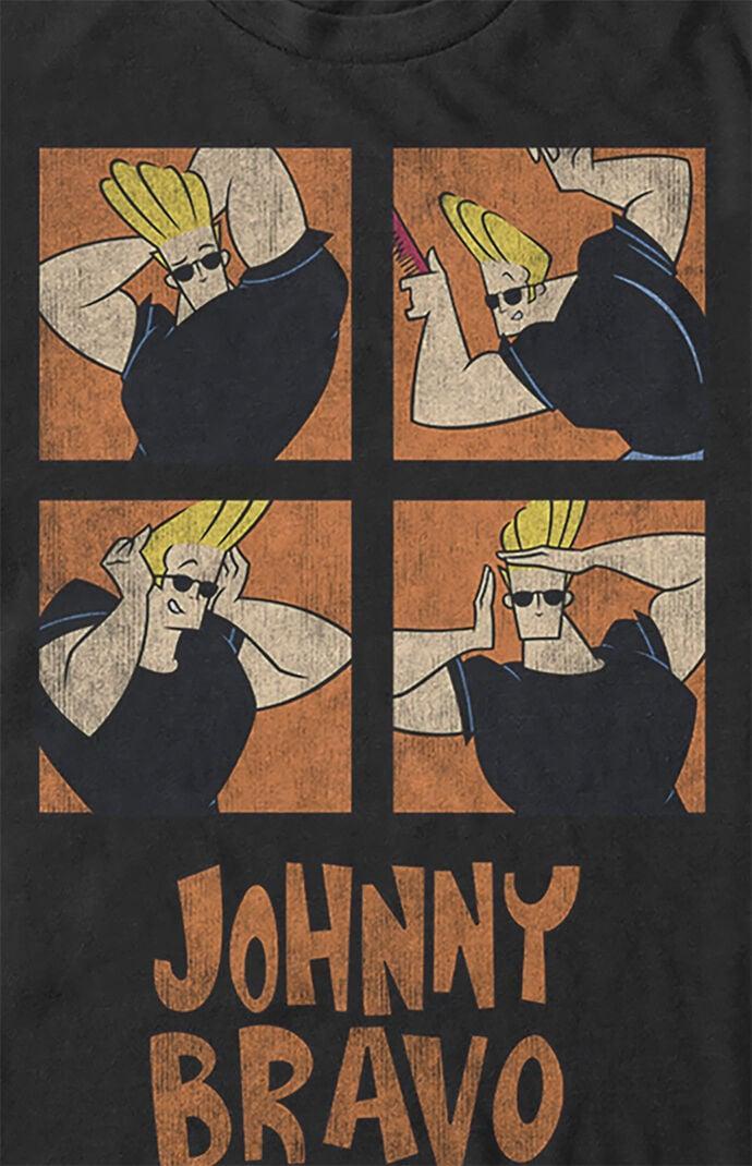 Men's Many Faces Johnny Bravo T-Shirt Product Image