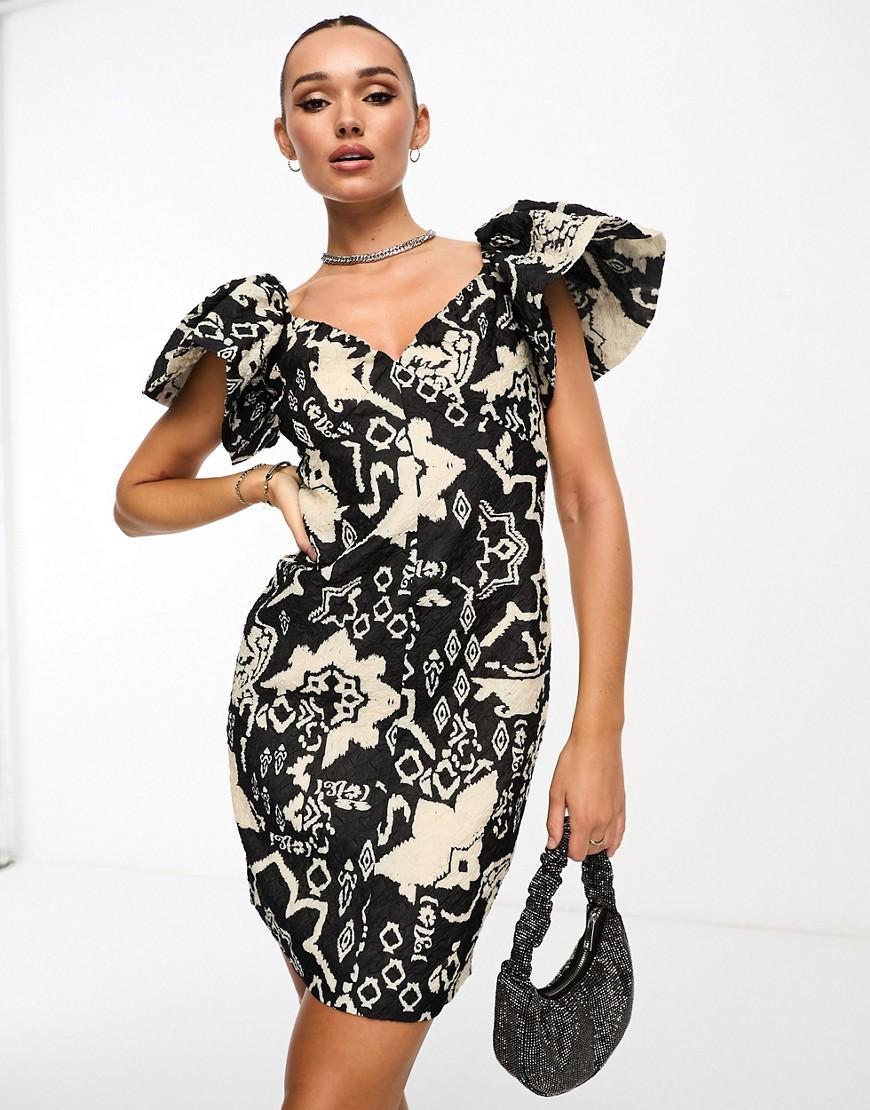 French Connection Deon Candra Ikat Jacquard Sheath Dress Product Image