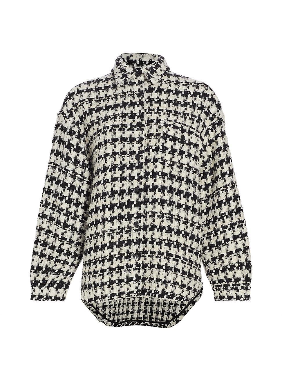 Womens Simon Houndstooth Shirt Jacket Product Image